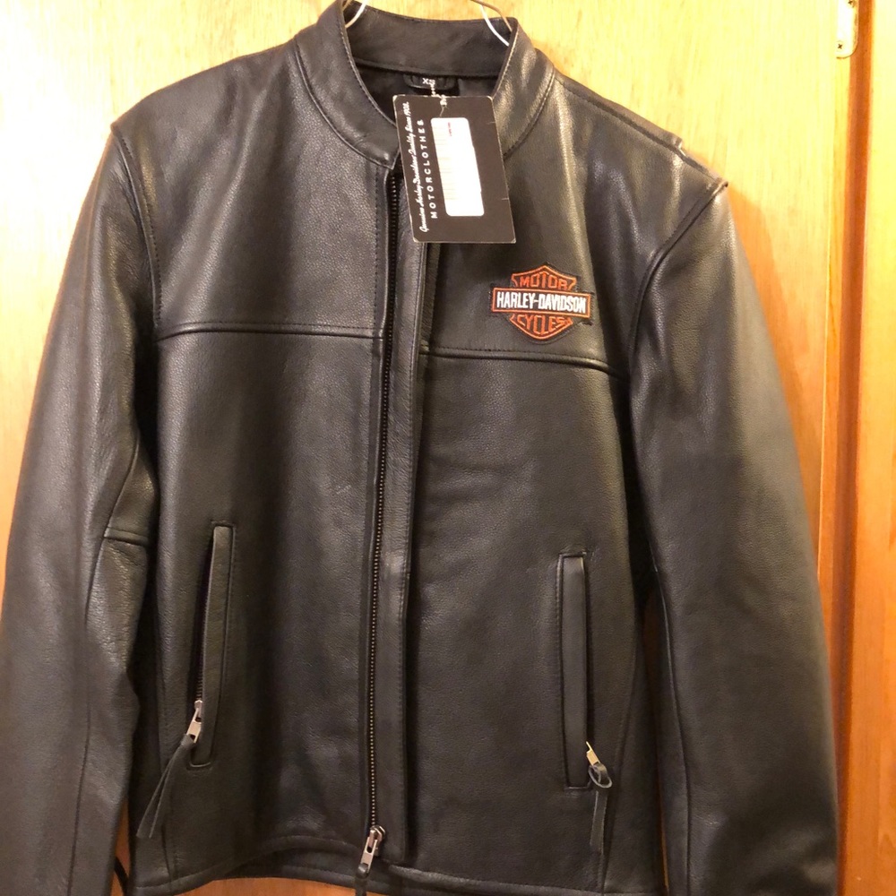 Leather Harley Davidson coat